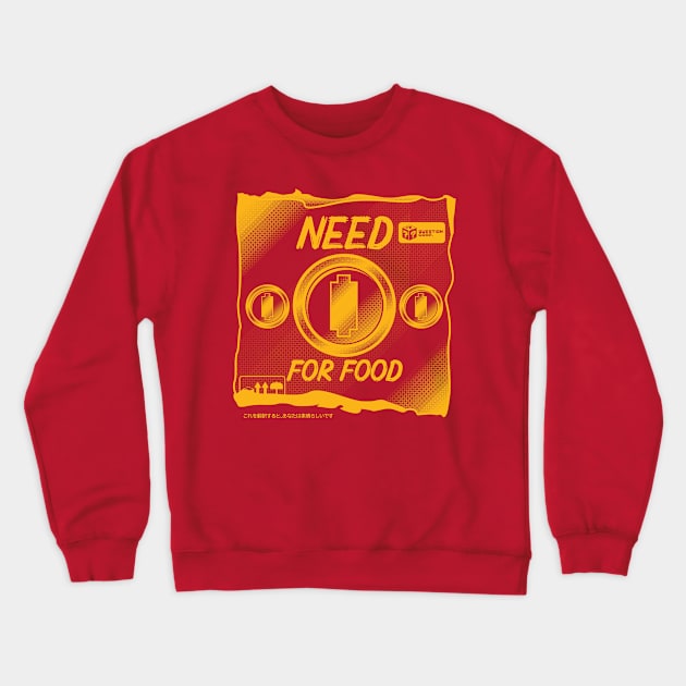 Need coins for food Crewneck Sweatshirt by andrefellip